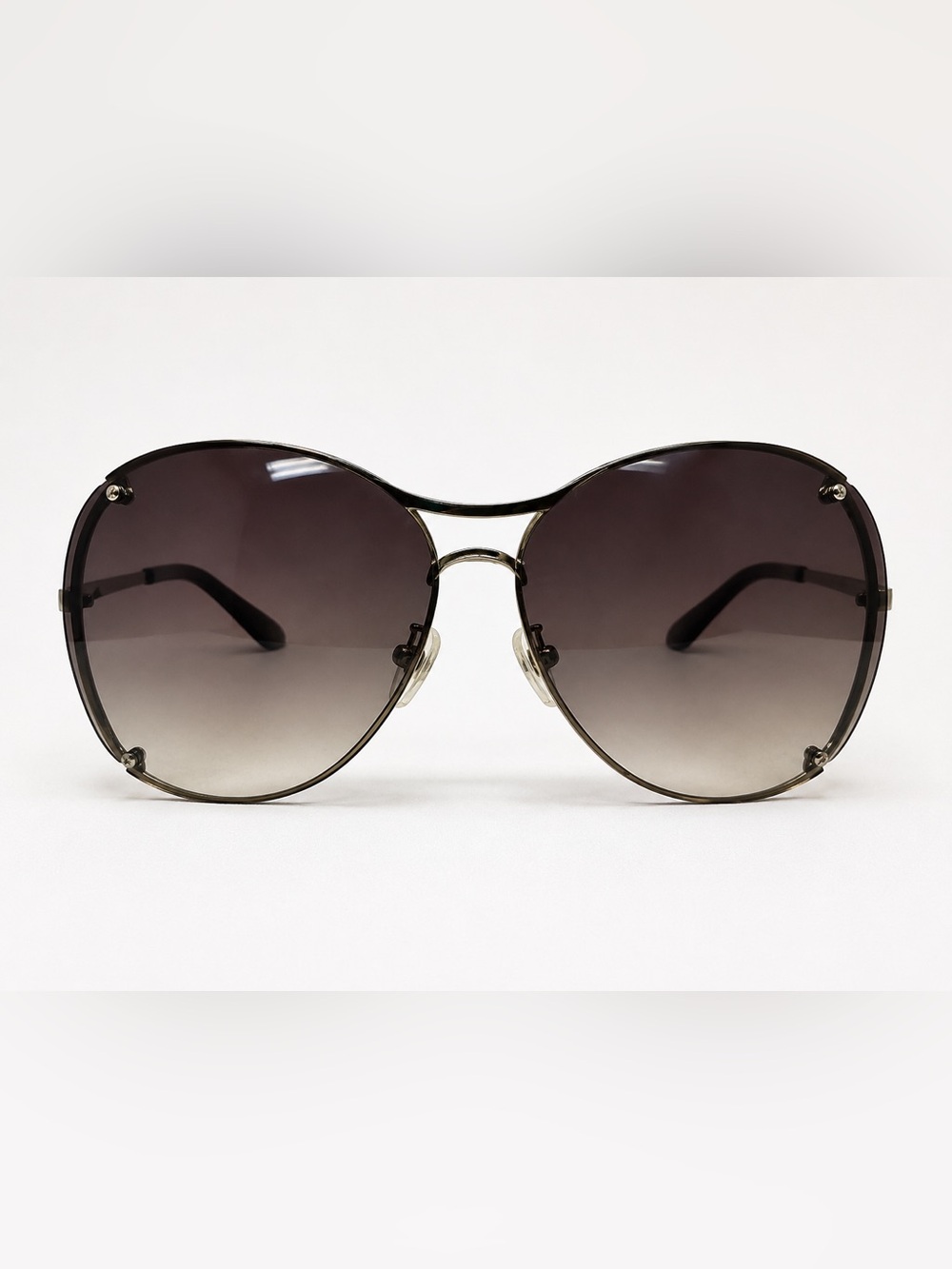 Alexander McQueen Aviator Gradient Smoke Women's Sunglasses